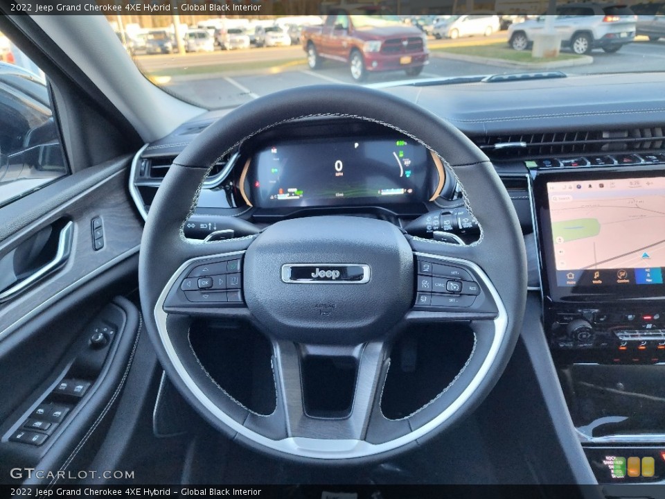 Global Black Interior Steering Wheel for the 2022 Jeep Grand Cherokee 4XE Hybrid #145262130