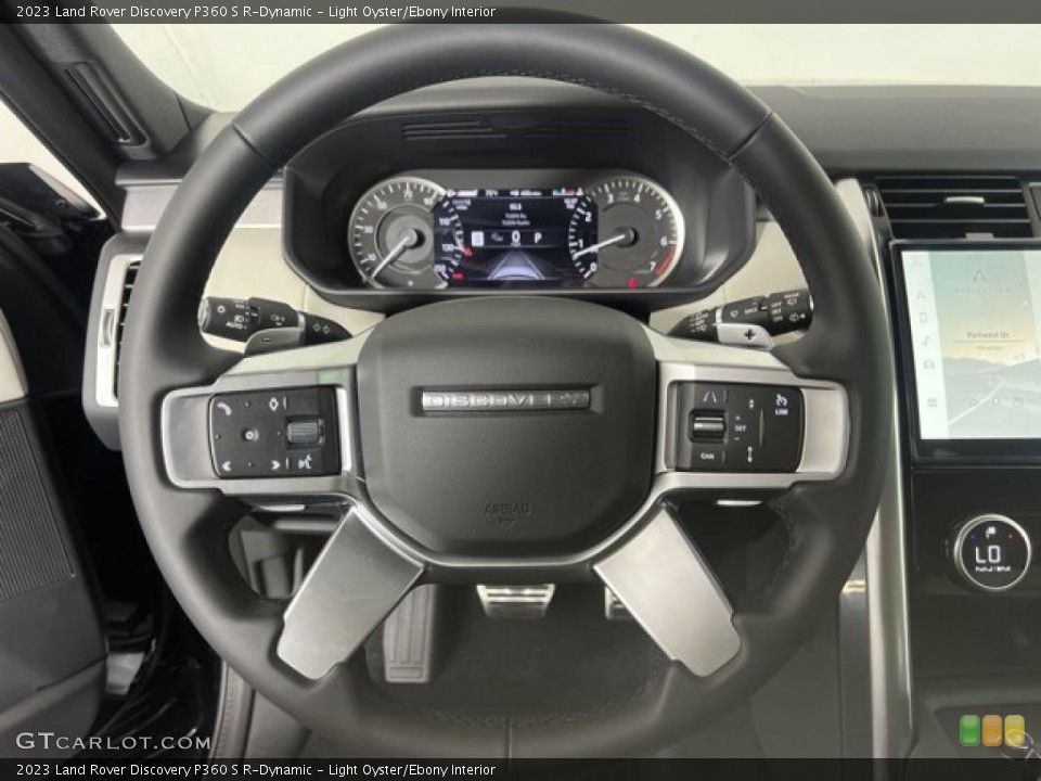 Light Oyster/Ebony Interior Steering Wheel for the 2023 Land Rover Discovery P360 S R-Dynamic #145264437