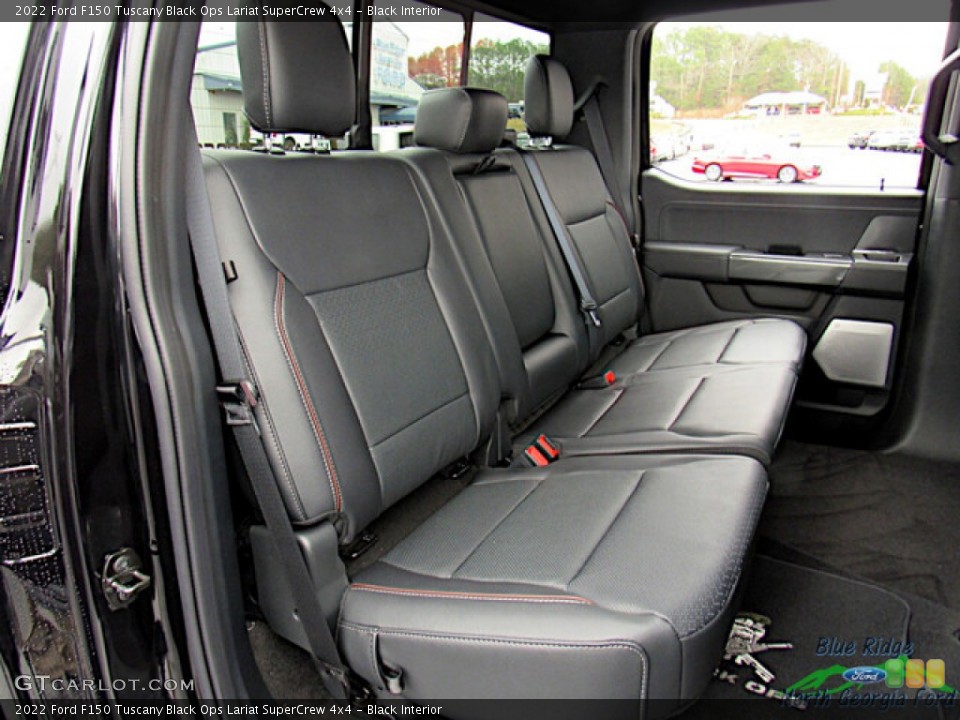 Black Interior Rear Seat for the 2022 Ford F150 Tuscany Black Ops Lariat SuperCrew 4x4 #145265595