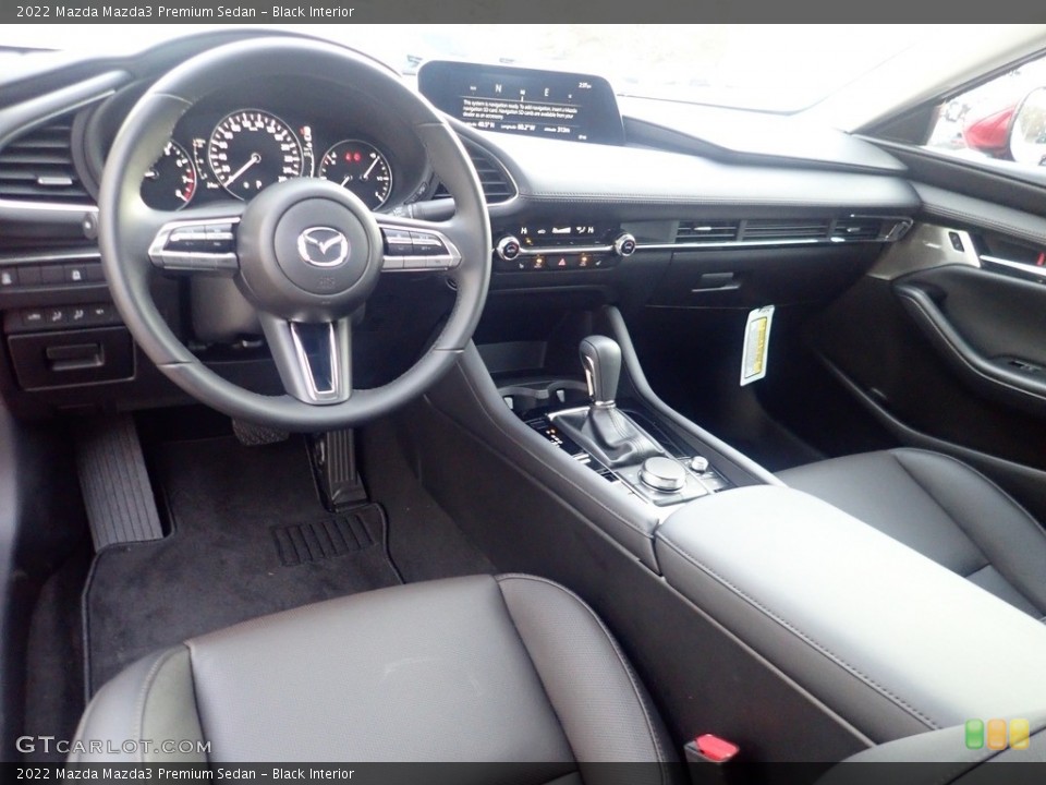Black Interior Photo for the 2022 Mazda Mazda3 Premium Sedan #145267576