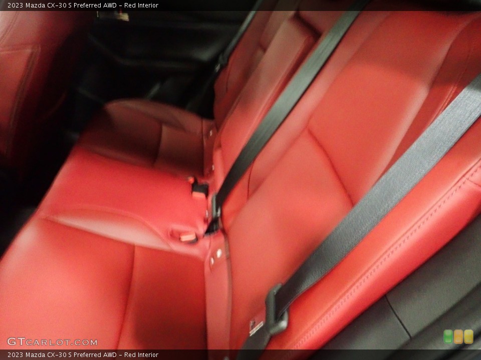 Red Interior Rear Seat for the 2023 Mazda CX-30 S Preferred AWD #145267924