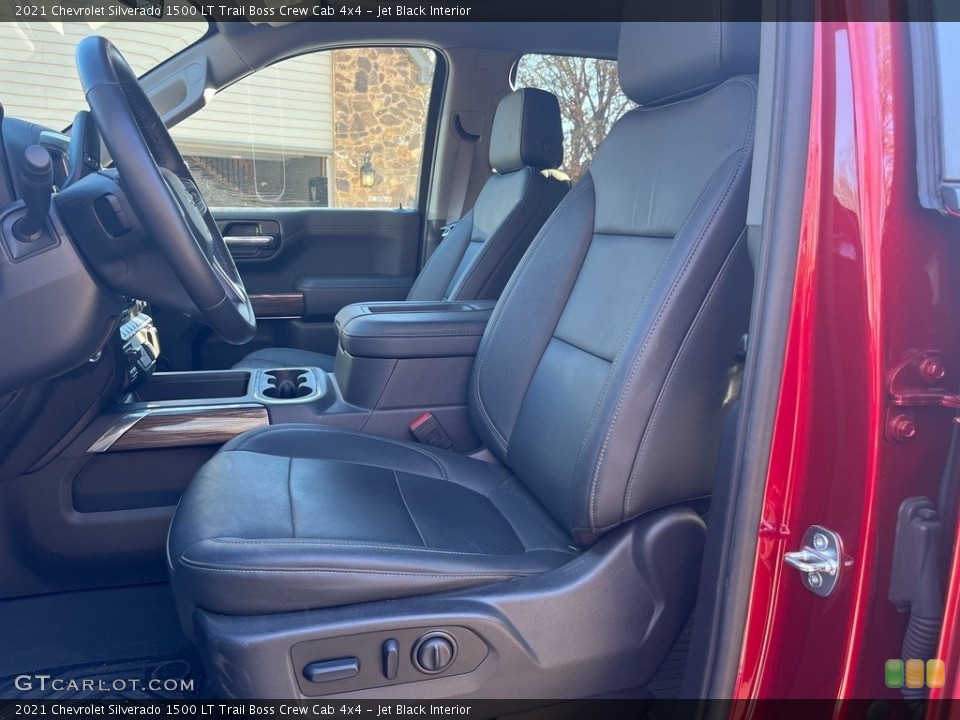 Jet Black Interior Front Seat for the 2021 Chevrolet Silverado 1500 LT Trail Boss Crew Cab 4x4 #145267978