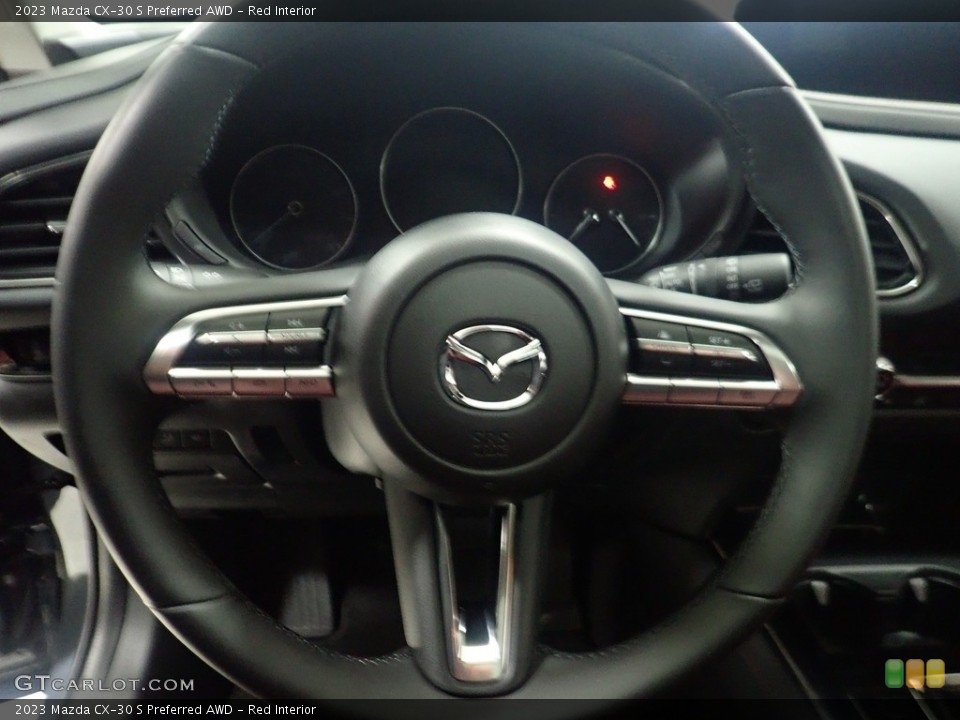 Red Interior Steering Wheel for the 2023 Mazda CX-30 S Preferred AWD #145268053