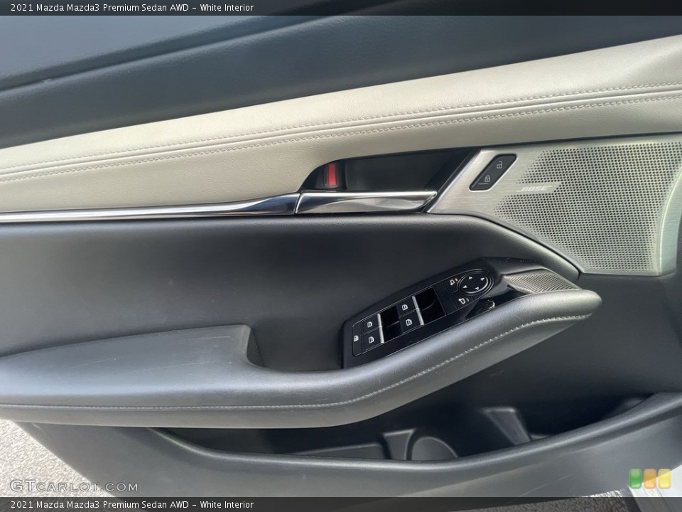 White Interior Door Panel for the 2021 Mazda Mazda3 Premium Sedan AWD #145270567