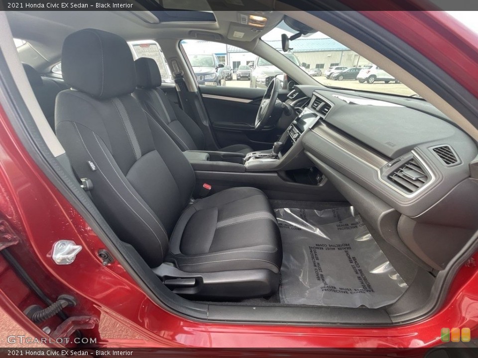 Black Interior Front Seat for the 2021 Honda Civic EX Sedan #145270903