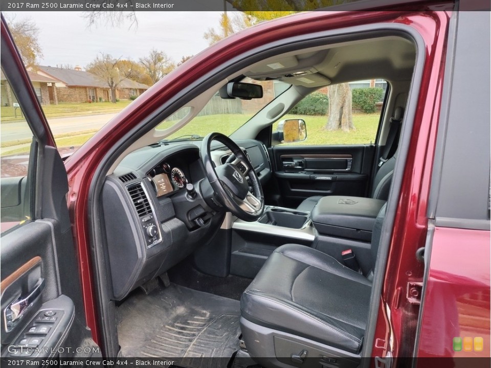 Black Interior Front Seat for the 2017 Ram 2500 Laramie Crew Cab 4x4 #145271513