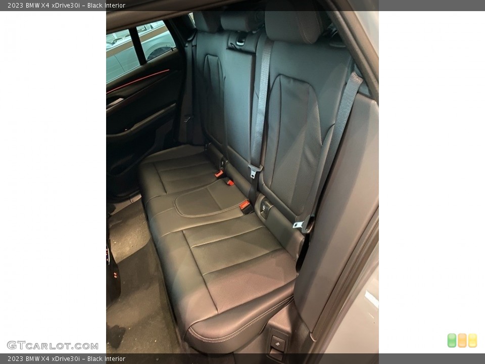 Black Interior Rear Seat for the 2023 BMW X4 xDrive30i #145271525