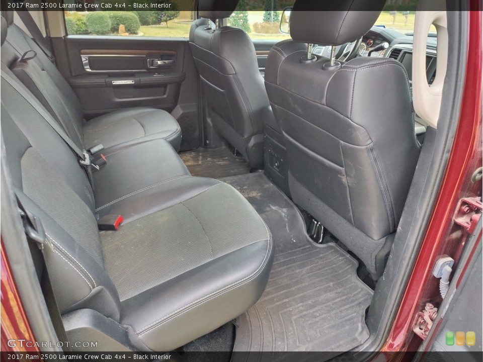 Black Interior Rear Seat for the 2017 Ram 2500 Laramie Crew Cab 4x4 #145271567
