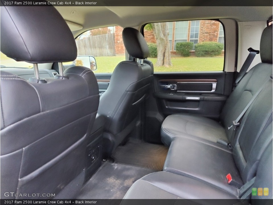 Black Interior Rear Seat for the 2017 Ram 2500 Laramie Crew Cab 4x4 #145271591