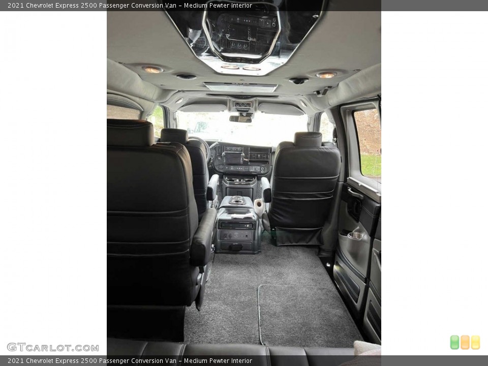 Medium Pewter Interior Rear Seat for the 2021 Chevrolet Express 2500 Passenger Conversion Van #145271864