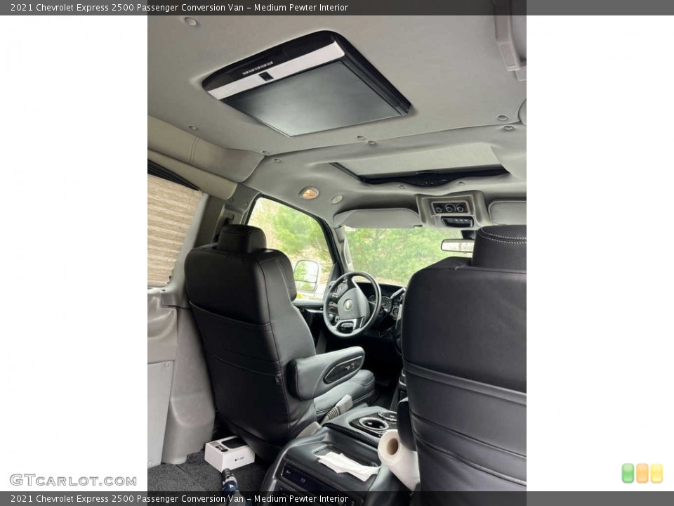 Medium Pewter Interior Rear Seat for the 2021 Chevrolet Express 2500 Passenger Conversion Van #145271933