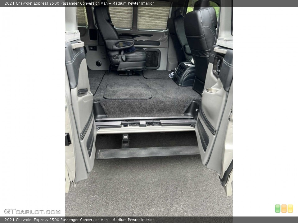 Medium Pewter Interior Rear Seat for the 2021 Chevrolet Express 2500 Passenger Conversion Van #145272044