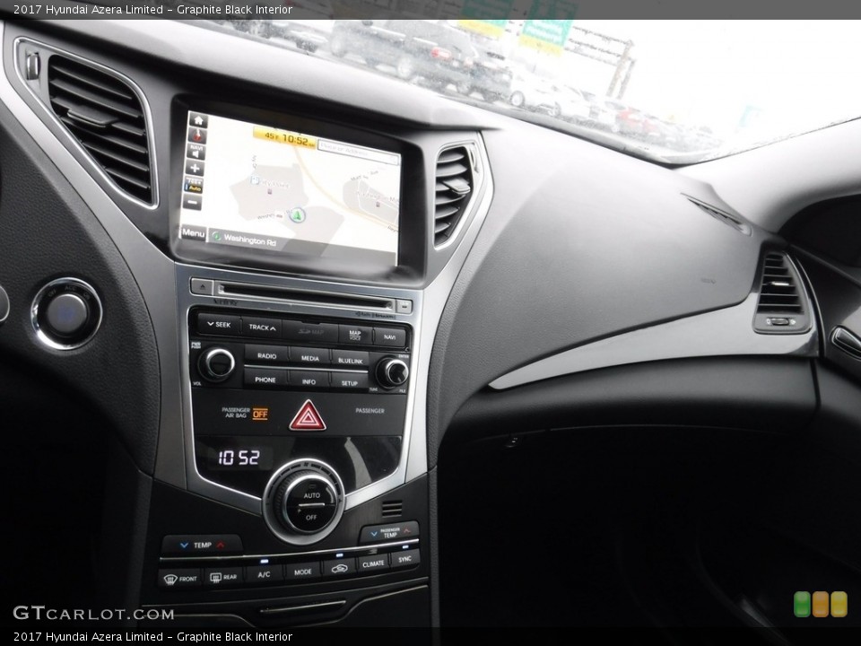 Graphite Black Interior Controls for the 2017 Hyundai Azera Limited #145272779