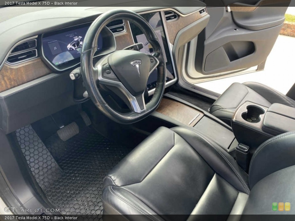 Black Interior Front Seat for the 2017 Tesla Model X 75D #145272896