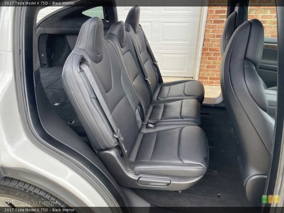 Black Interior Rear Seat for the 2017 Tesla Model X 75D #145273067