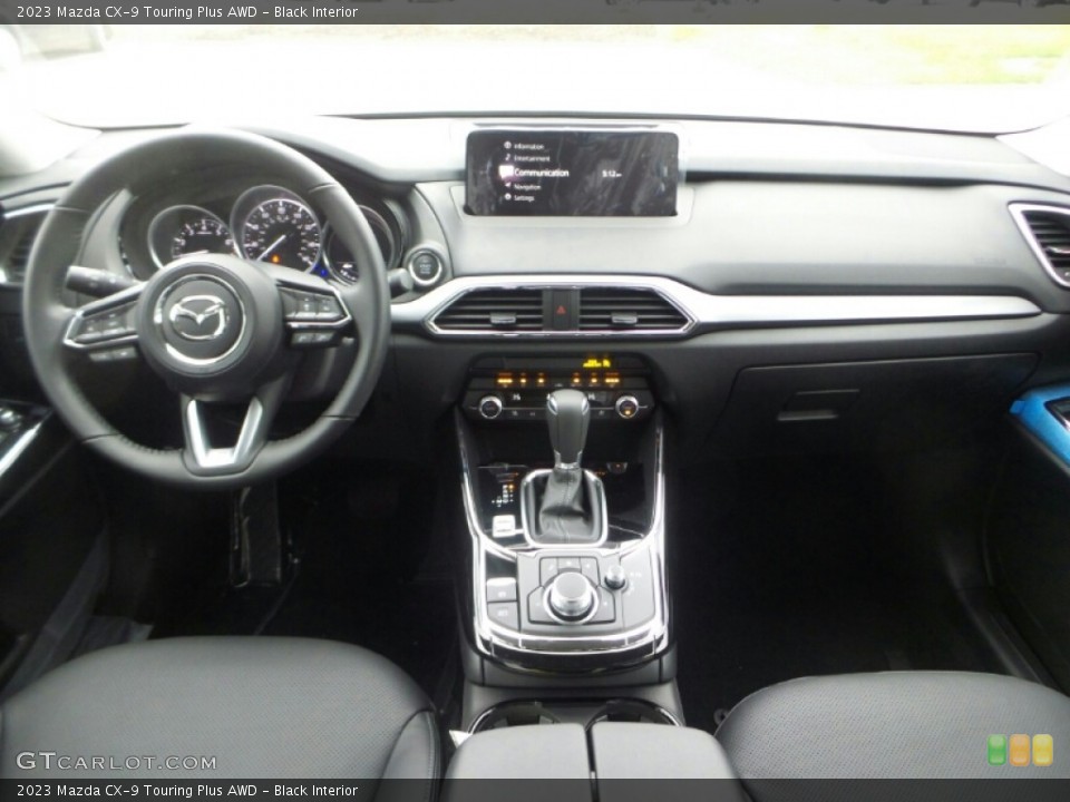 Black Interior Dashboard for the 2023 Mazda CX-9 Touring Plus AWD #145273361