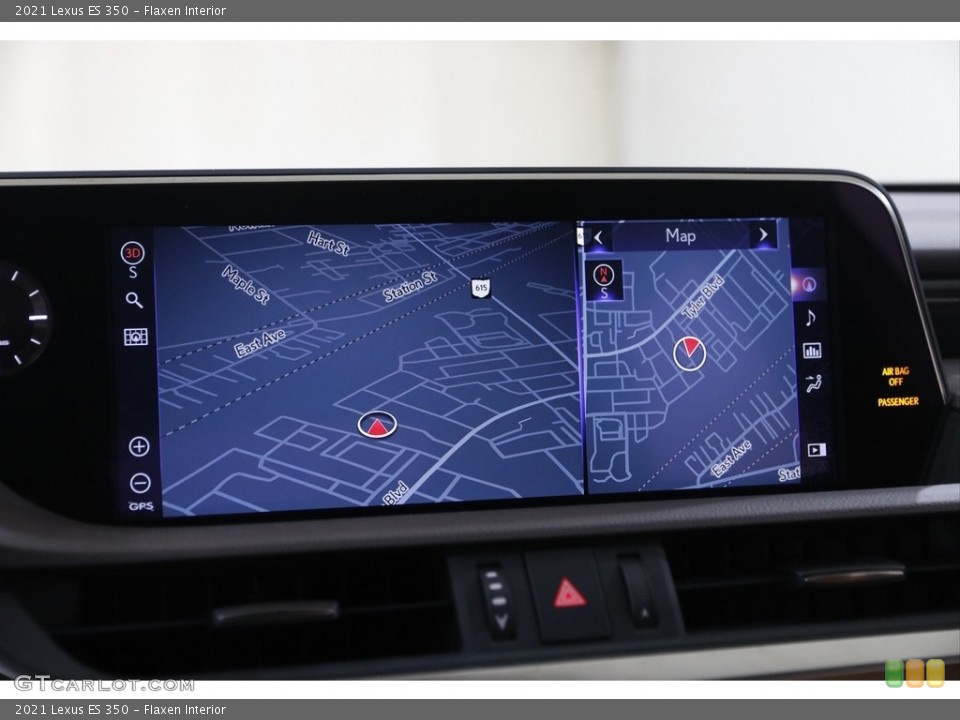 Flaxen Interior Navigation for the 2021 Lexus ES 350 #145273439