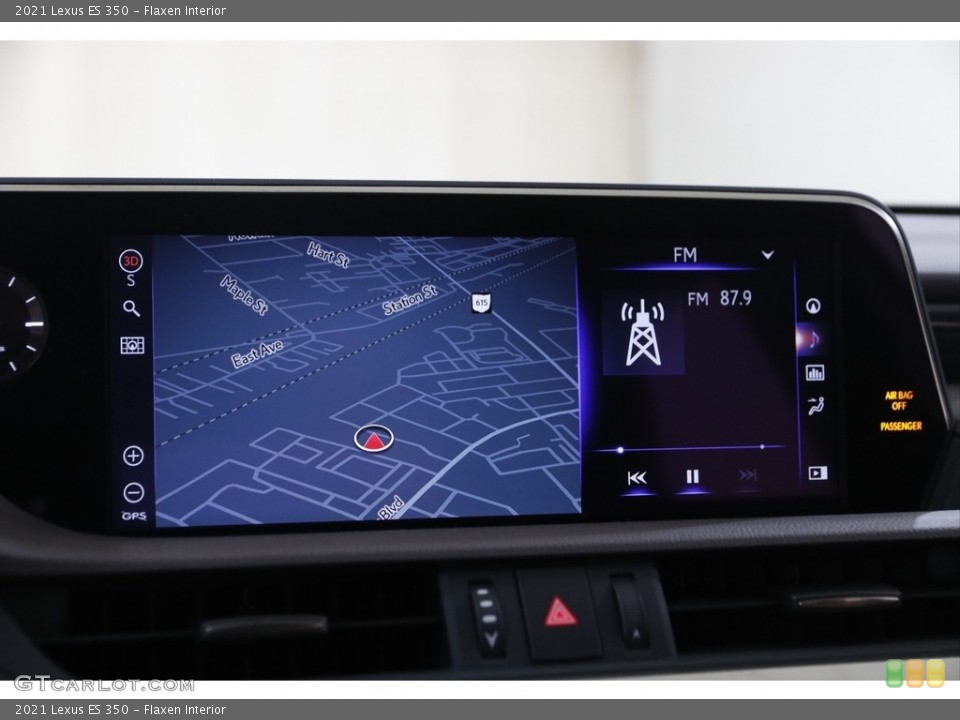 Flaxen Interior Navigation for the 2021 Lexus ES 350 #145273457