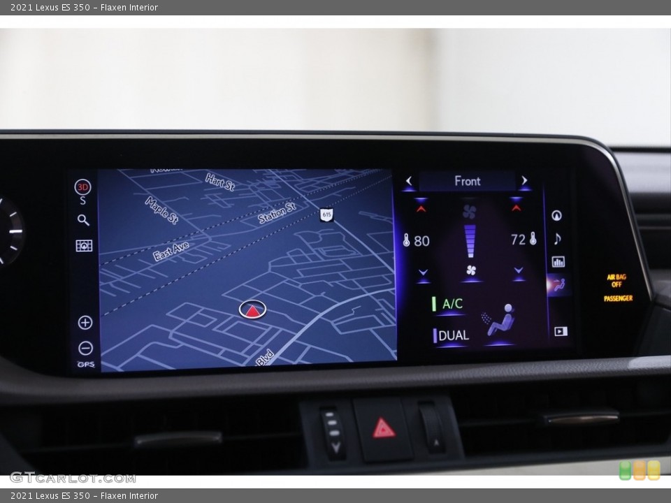 Flaxen Interior Navigation for the 2021 Lexus ES 350 #145273501