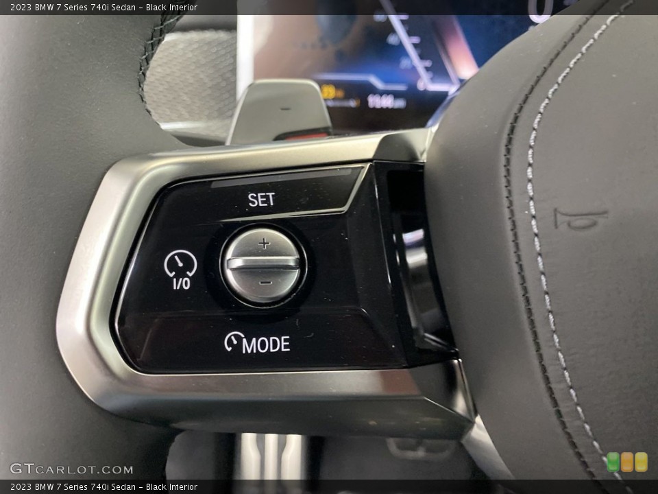 Black Interior Steering Wheel for the 2023 BMW 7 Series 740i Sedan #145273799