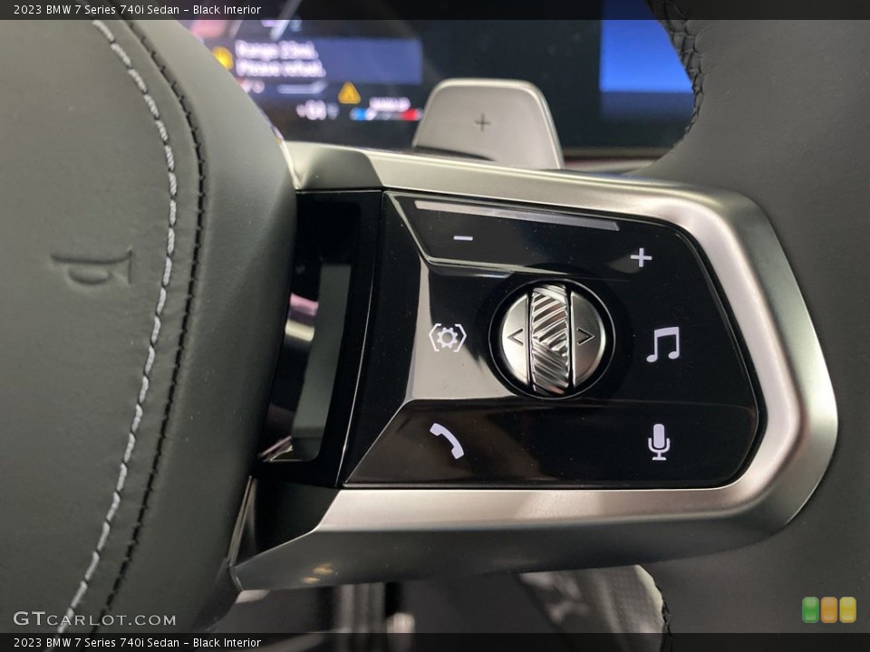 Black Interior Steering Wheel for the 2023 BMW 7 Series 740i Sedan #145273826