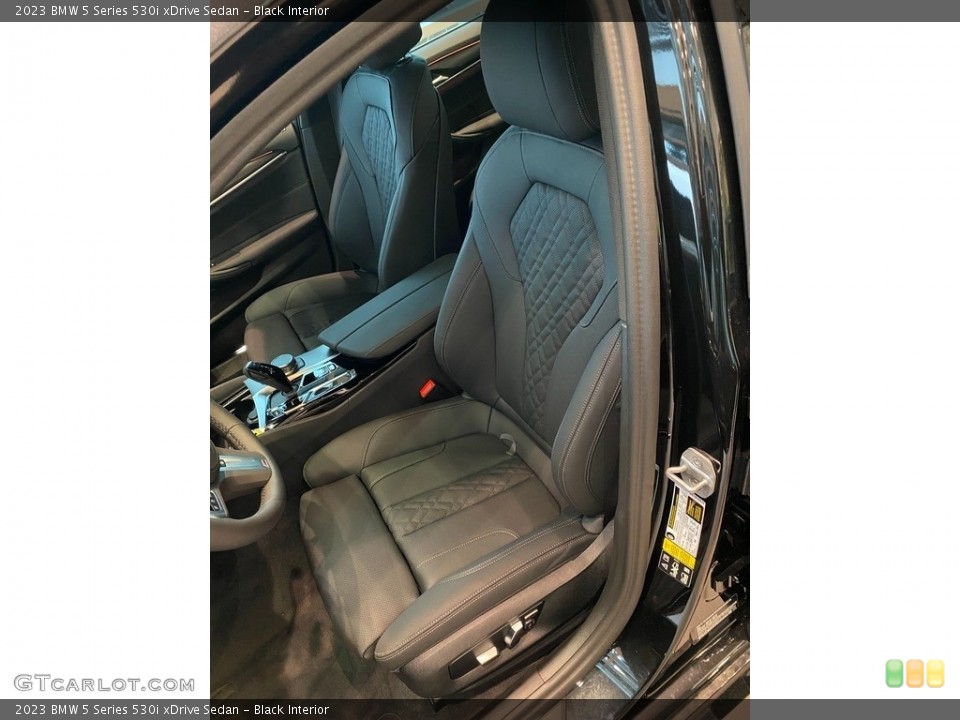 Black Interior Front Seat for the 2023 BMW 5 Series 530i xDrive Sedan #145274627