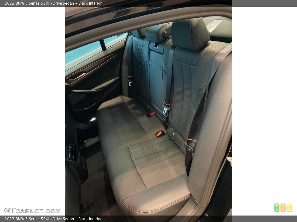 Black Interior Rear Seat for the 2023 BMW 5 Series 530i xDrive Sedan #145274630