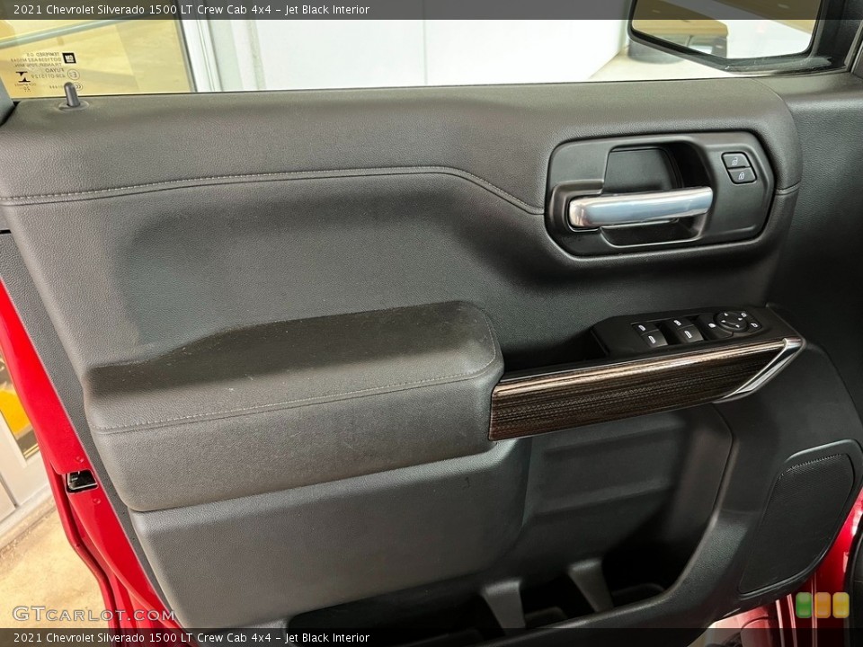 Jet Black Interior Door Panel for the 2021 Chevrolet Silverado 1500 LT Crew Cab 4x4 #145276298