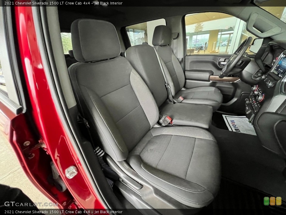 Jet Black Interior Front Seat for the 2021 Chevrolet Silverado 1500 LT Crew Cab 4x4 #145276544