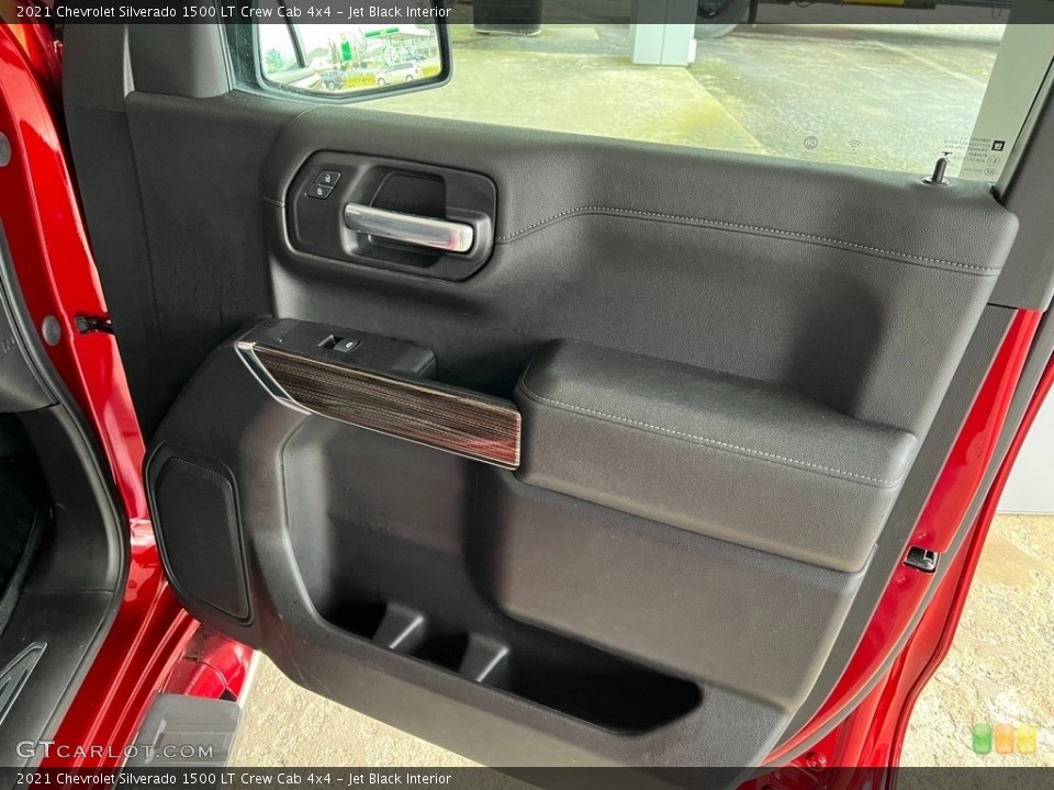 Jet Black Interior Door Panel for the 2021 Chevrolet Silverado 1500 LT Crew Cab 4x4 #145276568