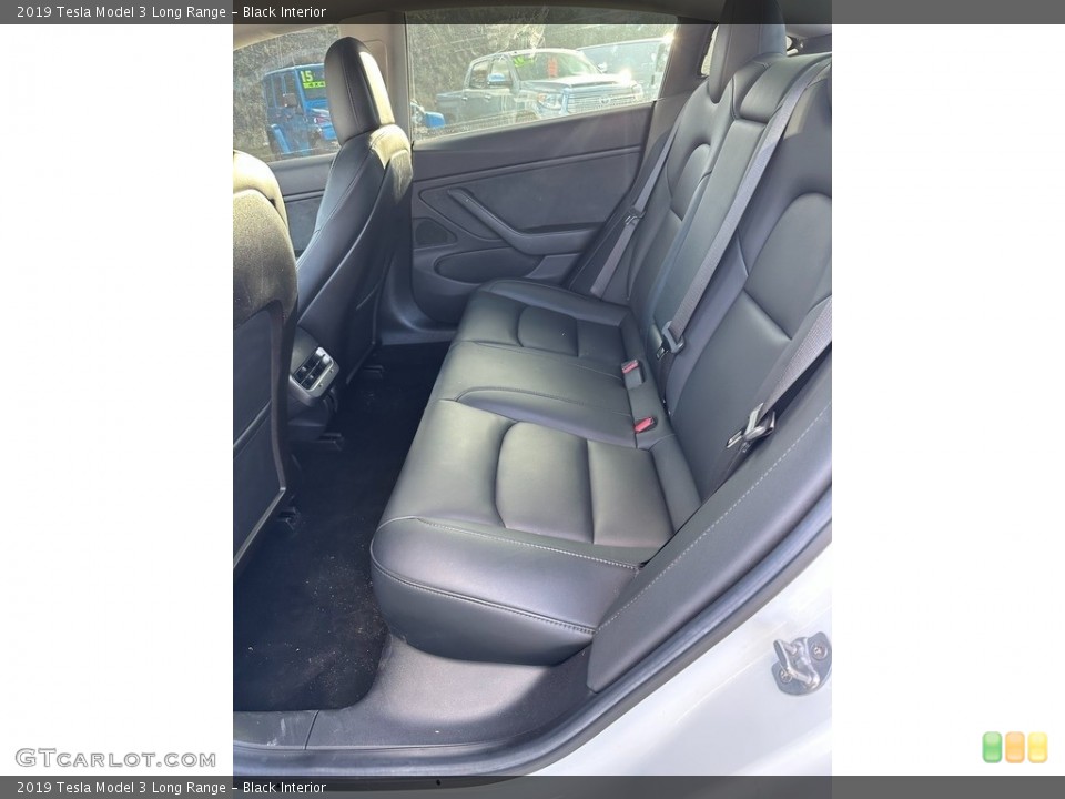 Black Interior Rear Seat for the 2019 Tesla Model 3 Long Range #145276580