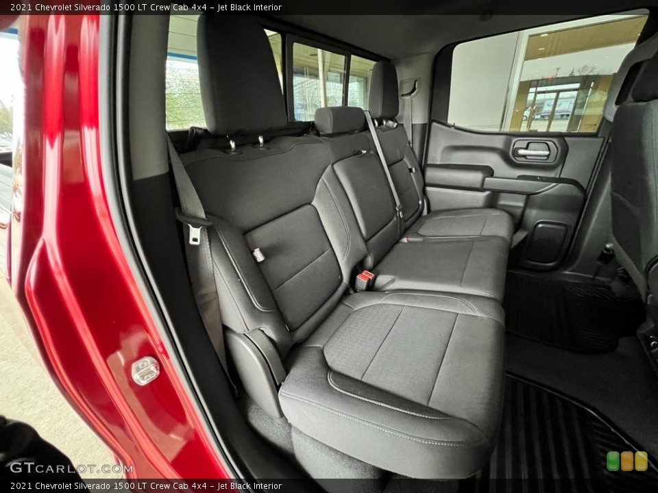 Jet Black Interior Rear Seat for the 2021 Chevrolet Silverado 1500 LT Crew Cab 4x4 #145276589