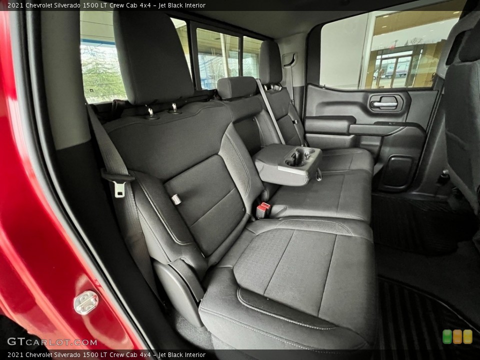 Jet Black Interior Rear Seat for the 2021 Chevrolet Silverado 1500 LT Crew Cab 4x4 #145276607