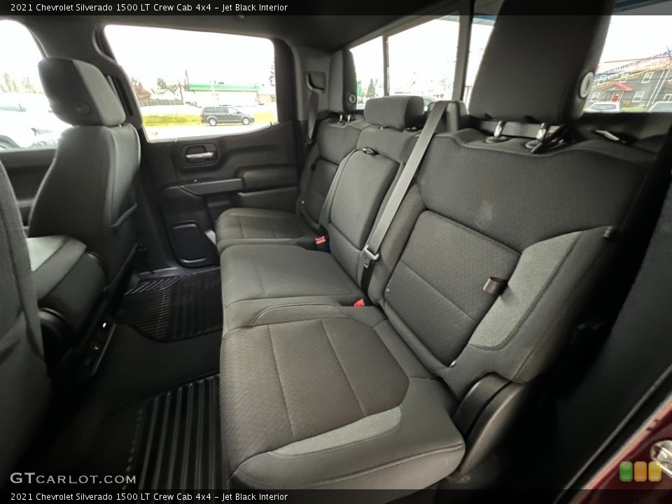 Jet Black Interior Rear Seat for the 2021 Chevrolet Silverado 1500 LT Crew Cab 4x4 #145276652