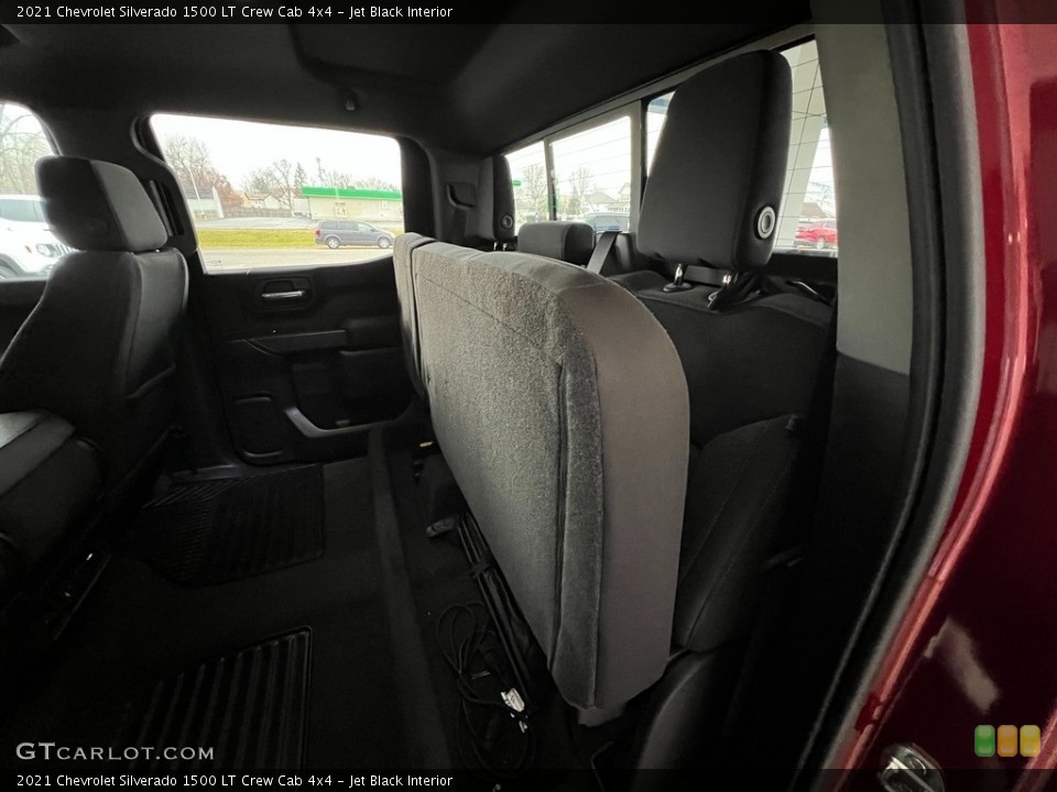 Jet Black Interior Rear Seat for the 2021 Chevrolet Silverado 1500 LT Crew Cab 4x4 #145276715
