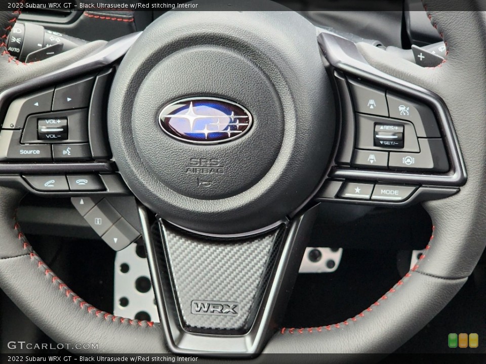 Black Ultrasuede w/Red stitching Interior Steering Wheel for the 2022 Subaru WRX GT #145276991