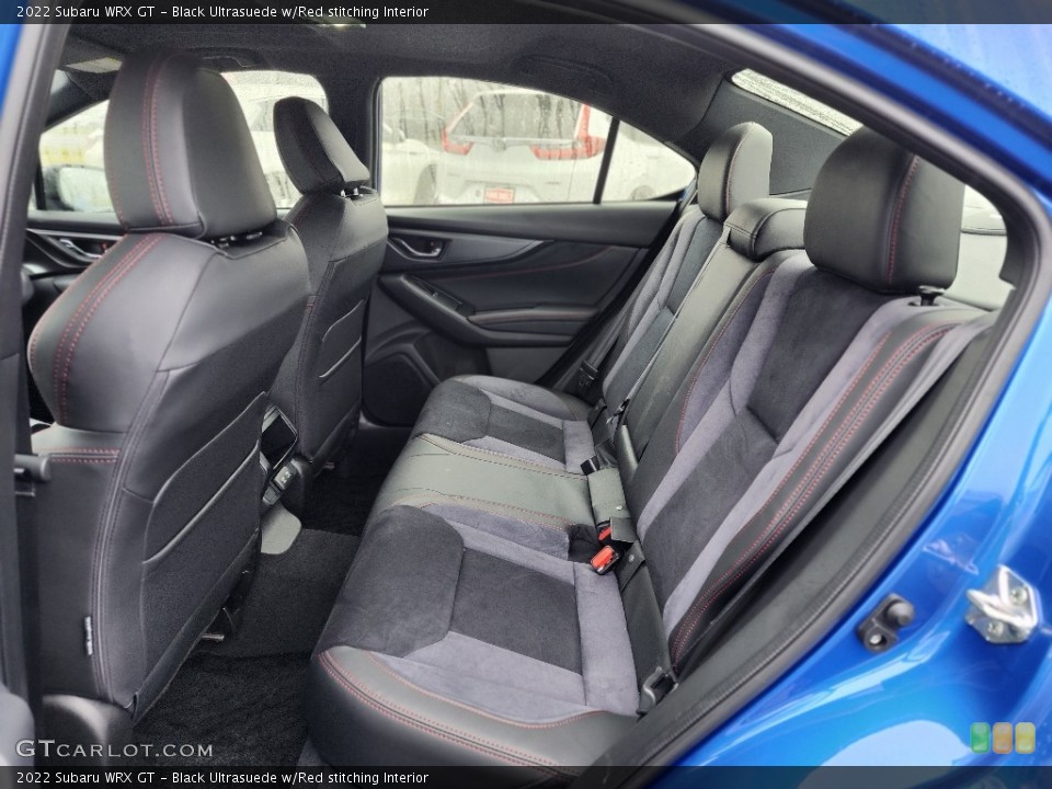 Black Ultrasuede w/Red stitching Interior Rear Seat for the 2022 Subaru WRX GT #145277084