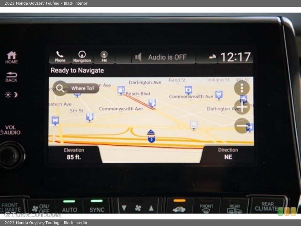 Black Interior Navigation for the 2023 Honda Odyssey Touring #145277231