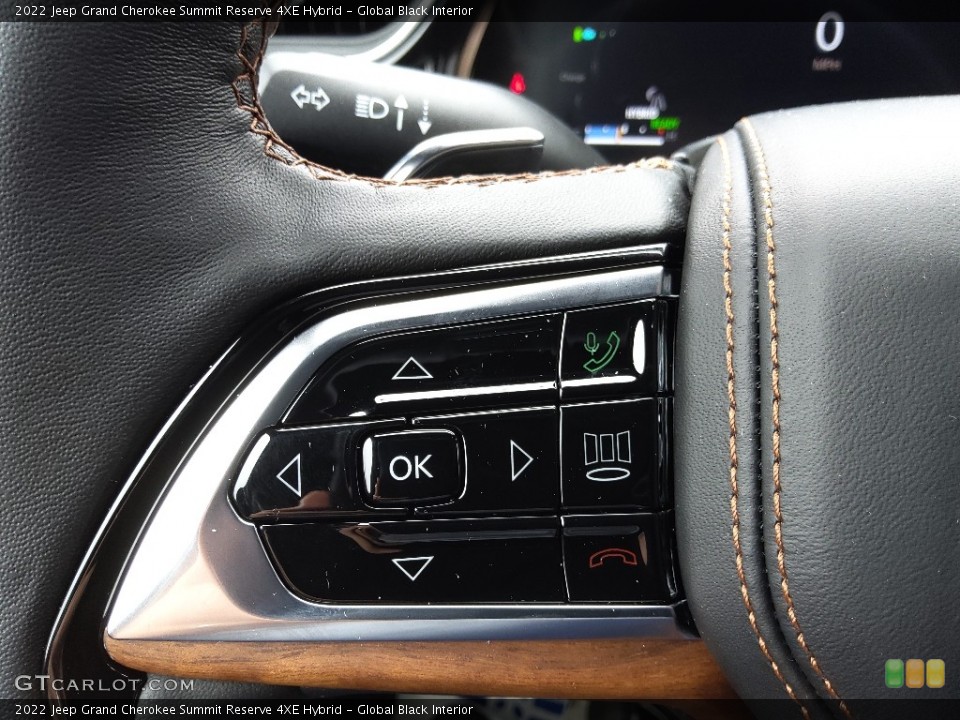 Global Black Interior Steering Wheel for the 2022 Jeep Grand Cherokee Summit Reserve 4XE Hybrid #145278140