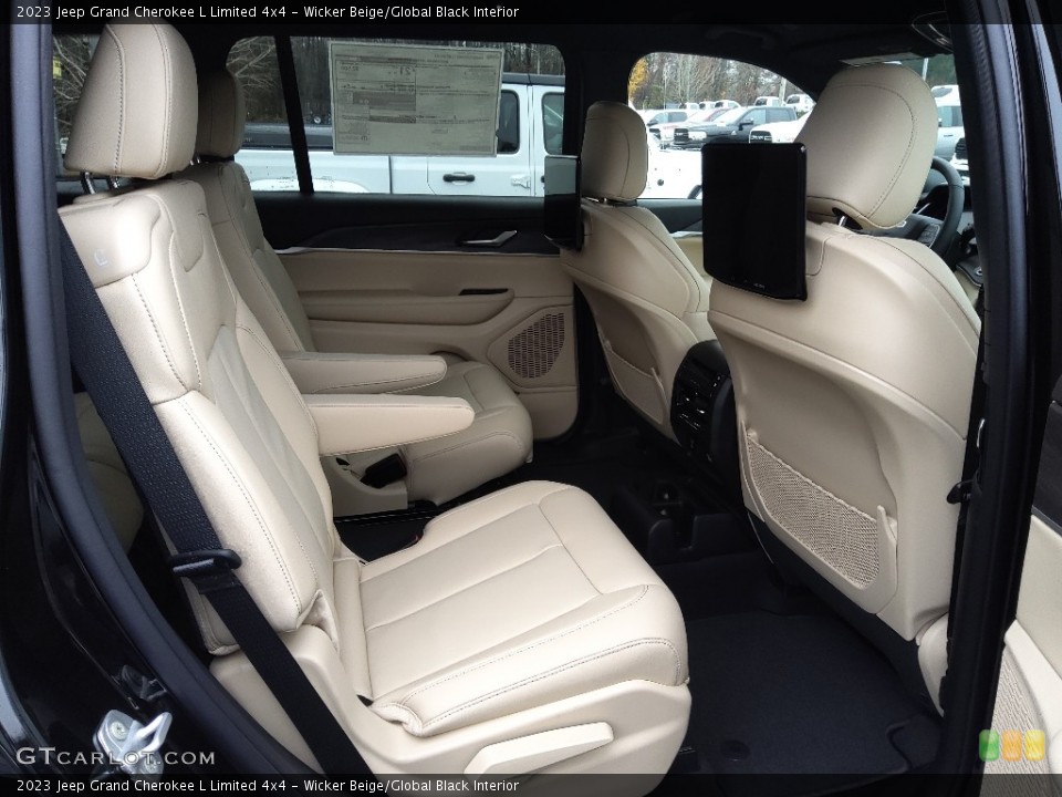 Wicker Beige/Global Black Interior Rear Seat for the 2023 Jeep Grand Cherokee L Limited 4x4 #145279004