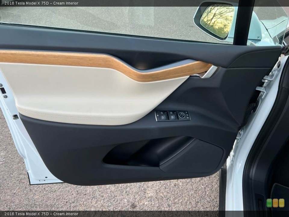 Cream Interior Door Panel for the 2018 Tesla Model X 75D #145279481