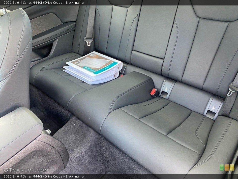 Black Interior Rear Seat for the 2021 BMW 4 Series M440i xDrive Coupe #145279670