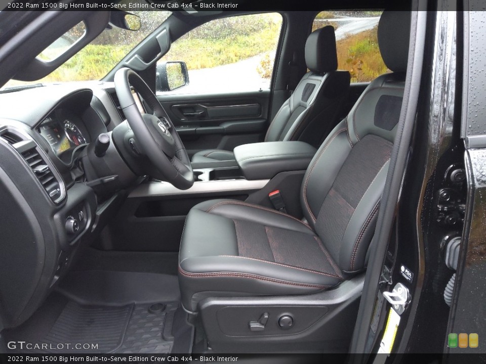 Black Interior Photo for the 2022 Ram 1500 Big Horn Built-to-Serve Edition Crew Cab 4x4 #145279925