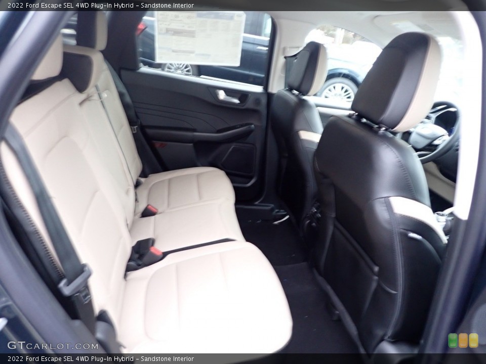 Sandstone Interior Rear Seat for the 2022 Ford Escape SEL 4WD Plug-In Hybrid #145280507