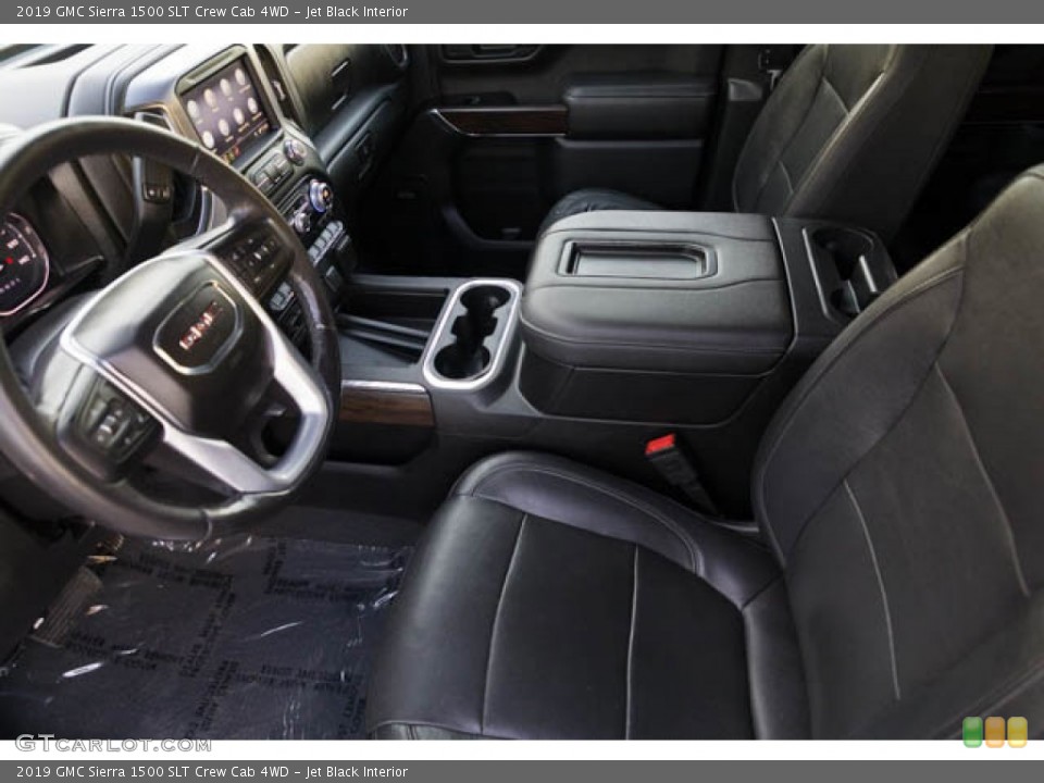 Jet Black Interior Photo for the 2019 GMC Sierra 1500 SLT Crew Cab 4WD #145282449
