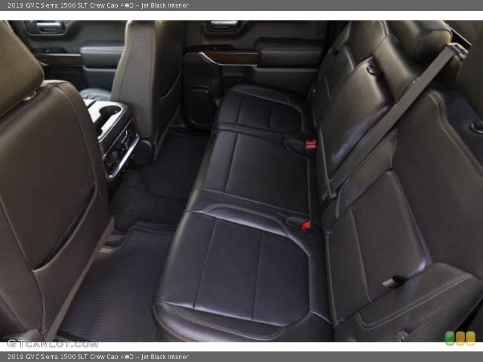 Jet Black Interior Rear Seat for the 2019 GMC Sierra 1500 SLT Crew Cab 4WD #145282461