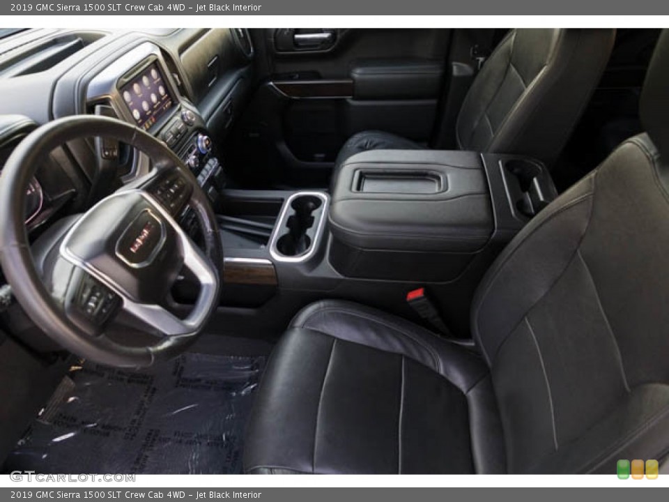 Jet Black Interior Front Seat for the 2019 GMC Sierra 1500 SLT Crew Cab 4WD #145282815