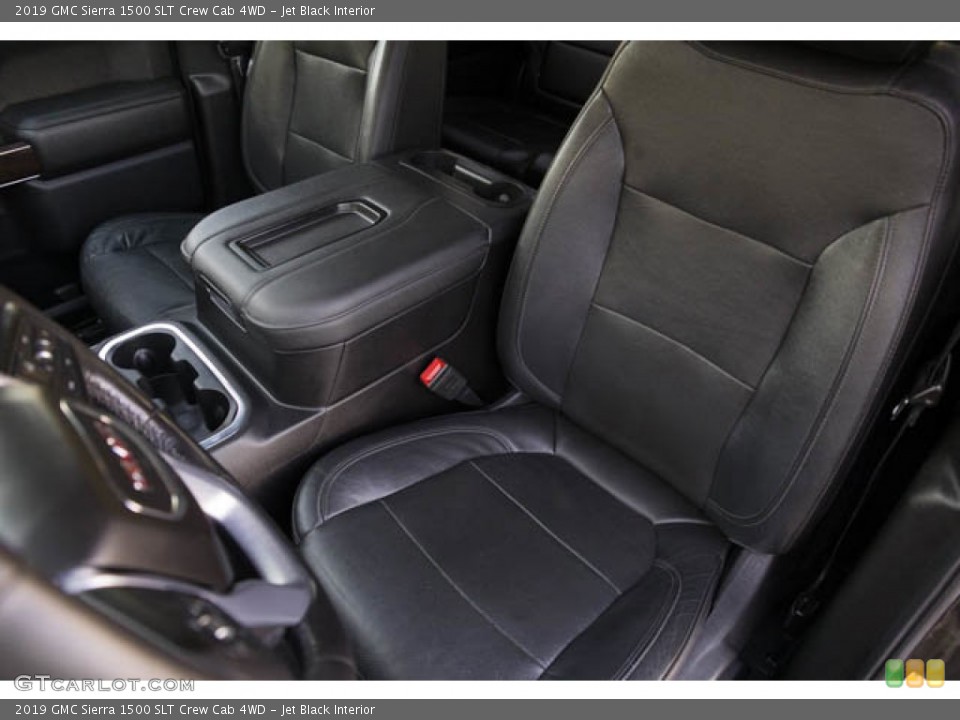 Jet Black Interior Front Seat for the 2019 GMC Sierra 1500 SLT Crew Cab 4WD #145282830