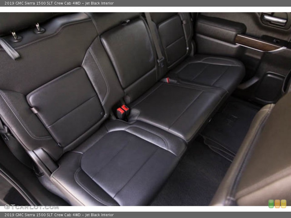 Jet Black Interior Rear Seat for the 2019 GMC Sierra 1500 SLT Crew Cab 4WD #145282917
