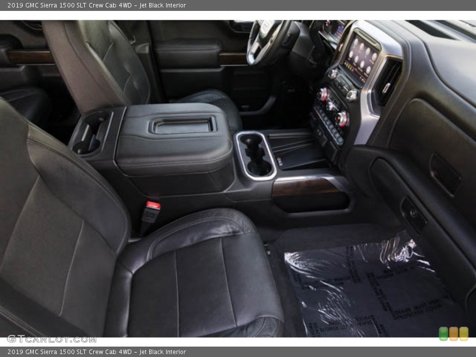 Jet Black Interior Front Seat for the 2019 GMC Sierra 1500 SLT Crew Cab 4WD #145282929
